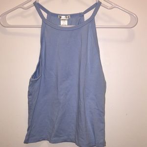 💛 NEW baby blue crop top, size medium